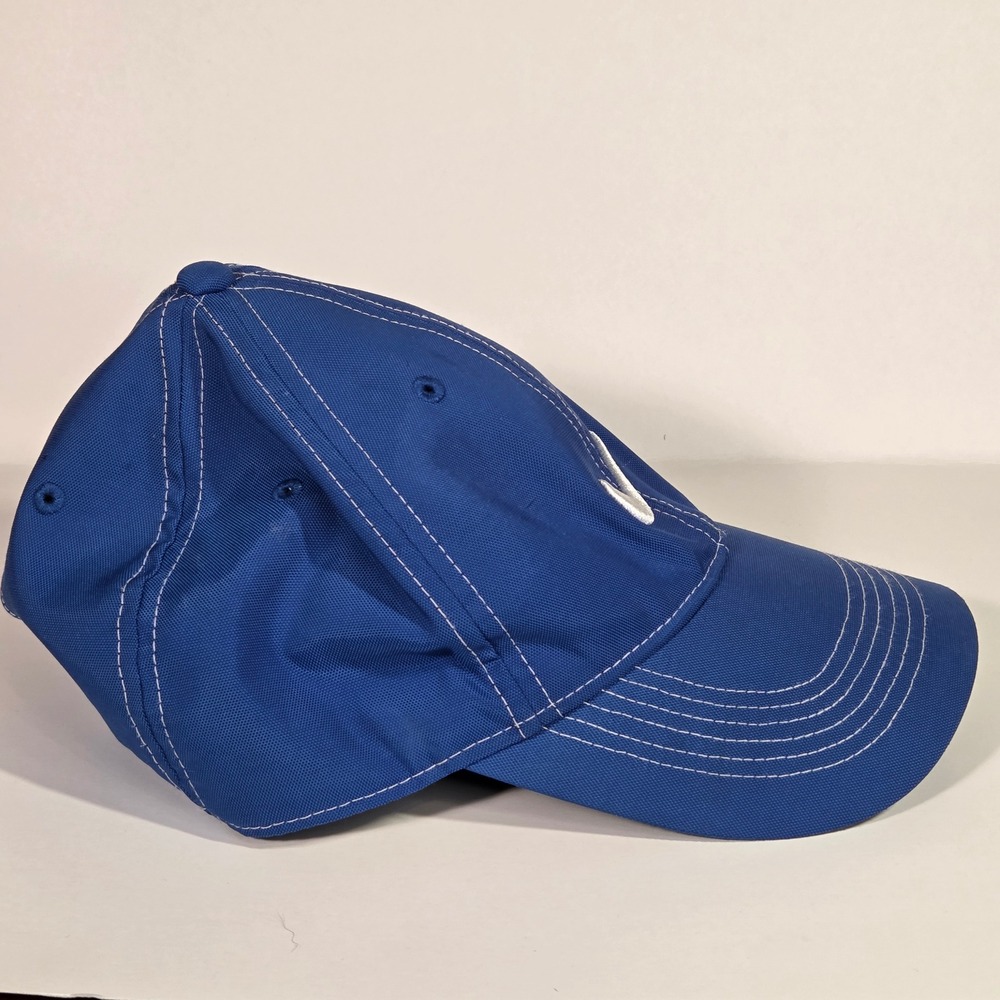 Nike Golf Hat Mens Blue Adjustable Swoosh SEI Corporate Logo Baseball Cap OSFM - Picture 5 of 8